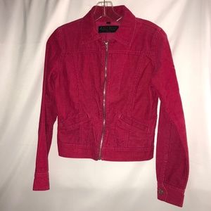 Hot Pink JUICY corduroy jacket size Small